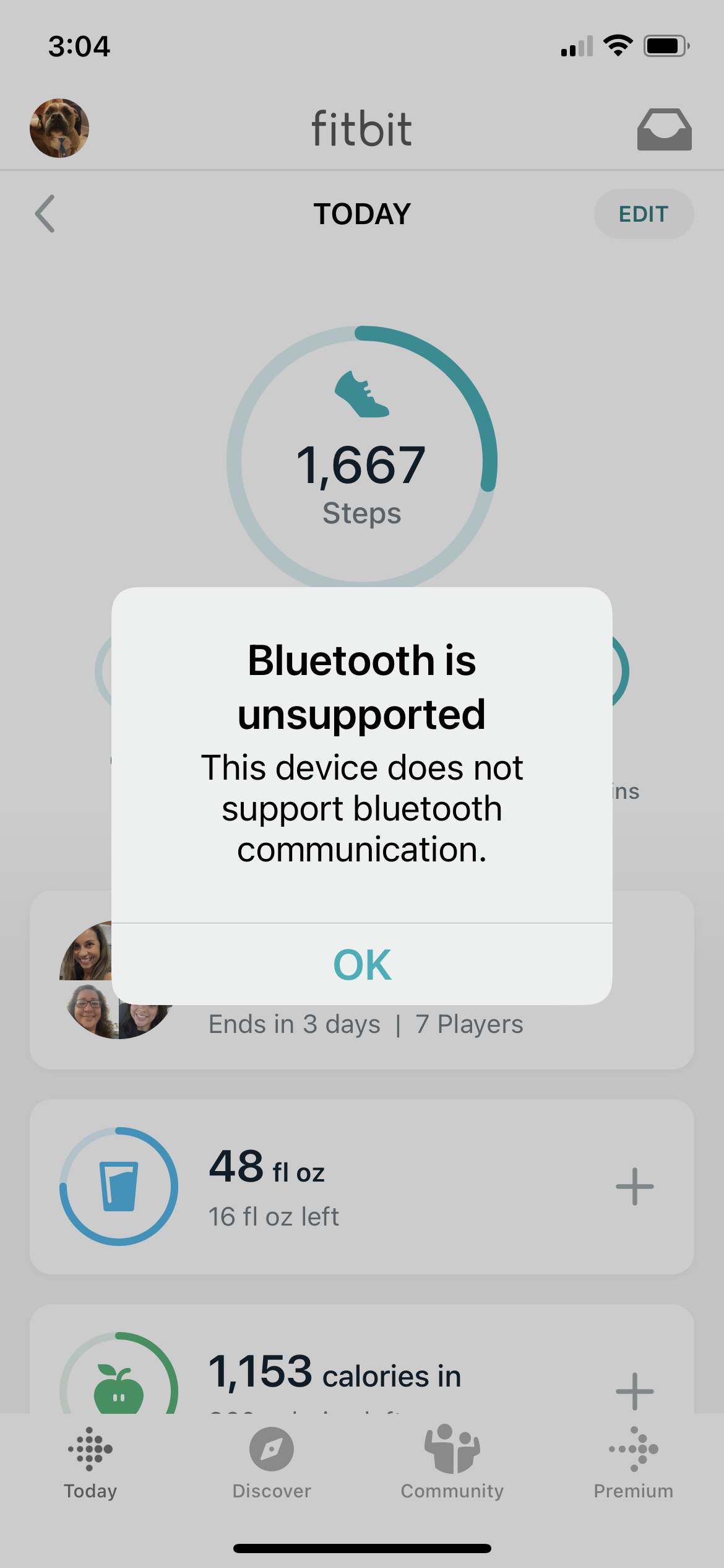 No bluetooth 2025 connection fitbit