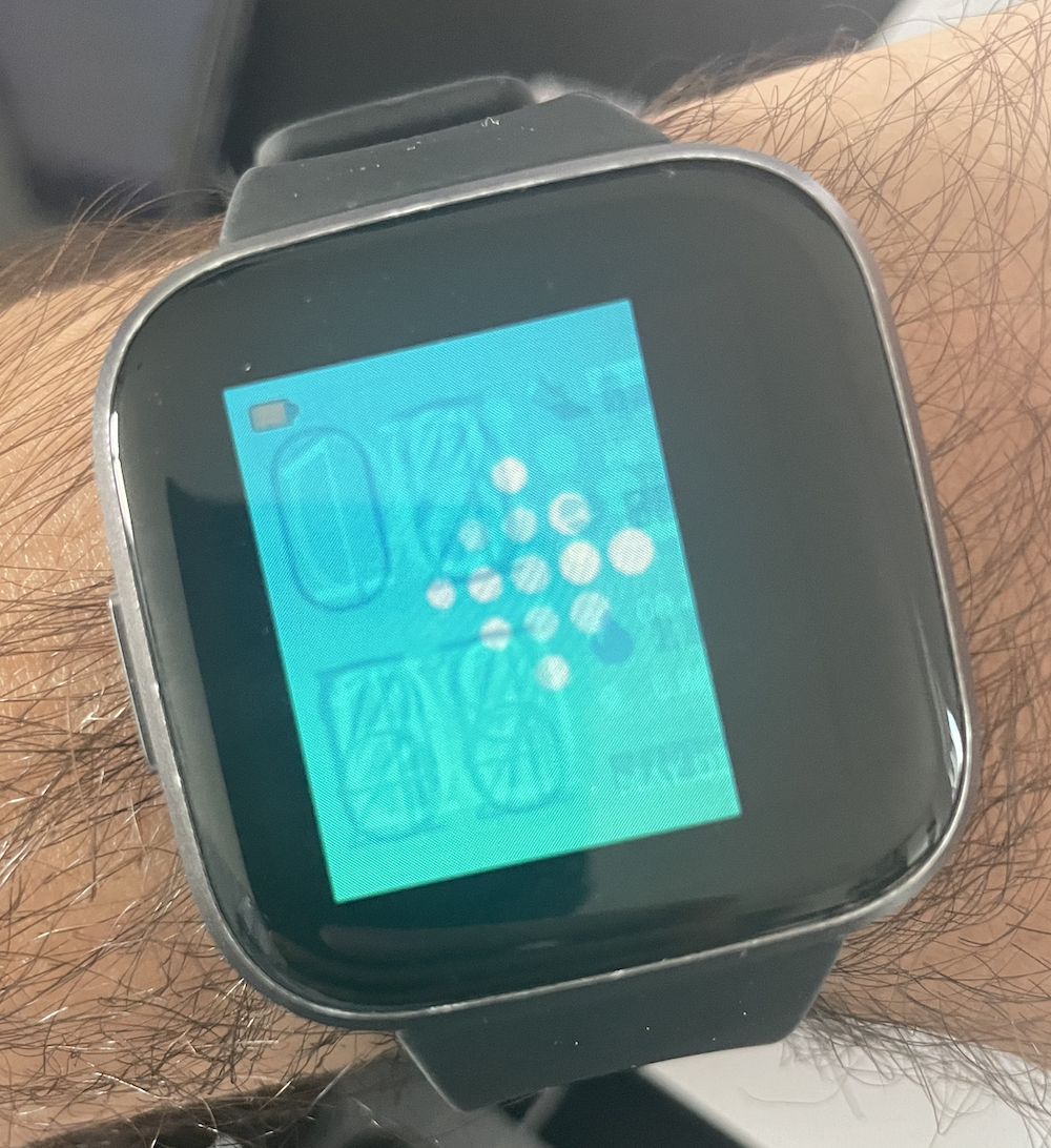 No display best sale on fitbit versa