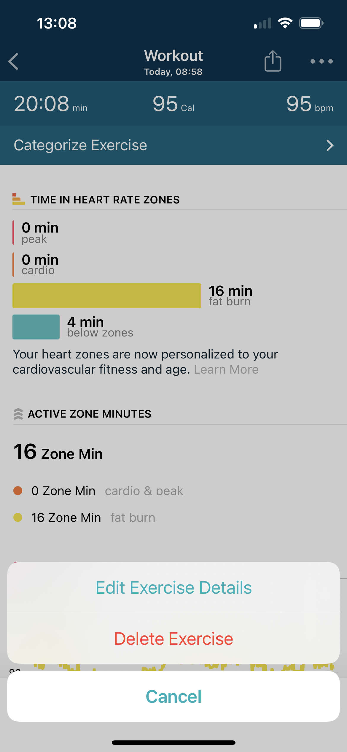 Solved Can I edit exercise time in Sense? Fitbit Community