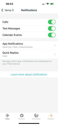 iOS app view