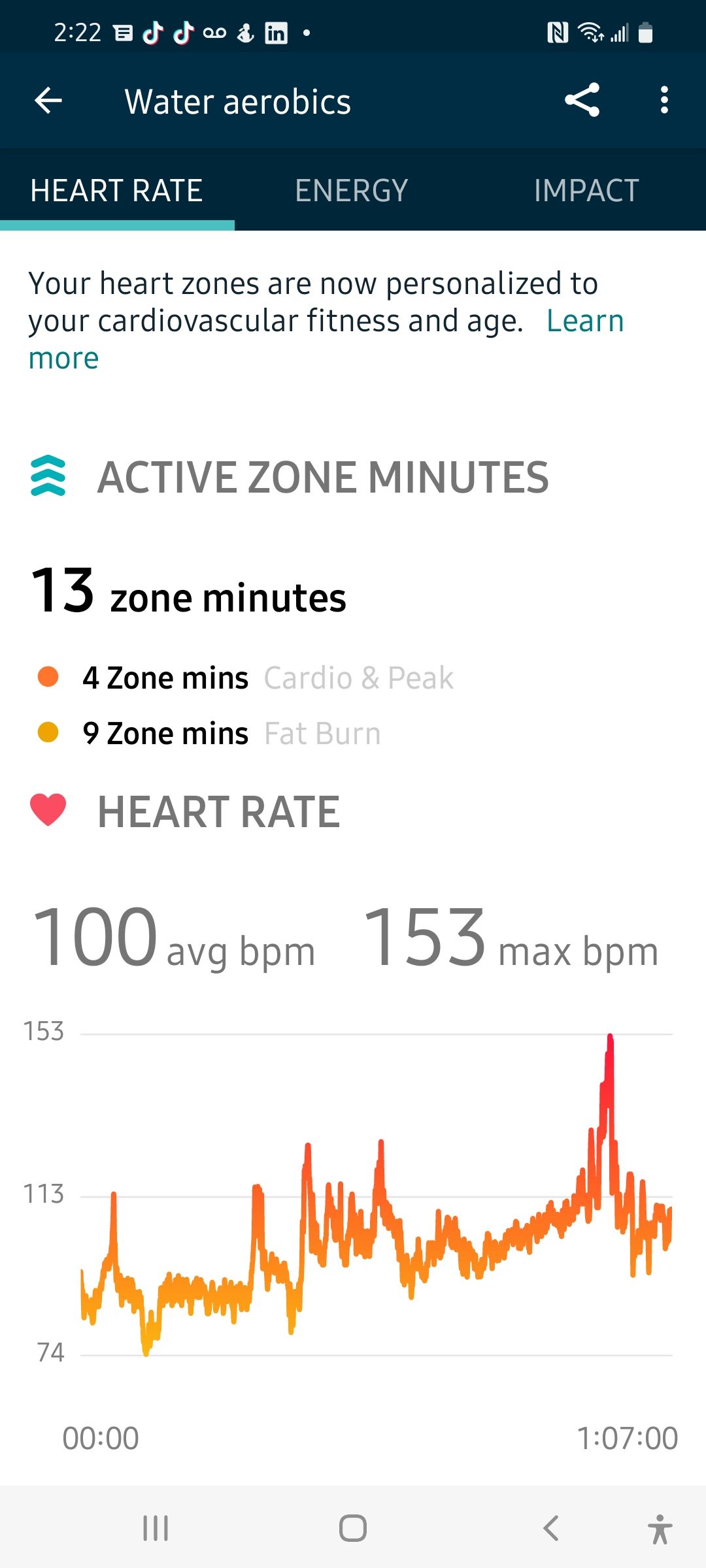 How I track Water Aerobics on my Sense Fitbit Community