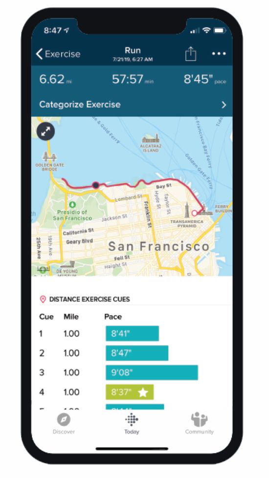 Fitbit cheap run tracker