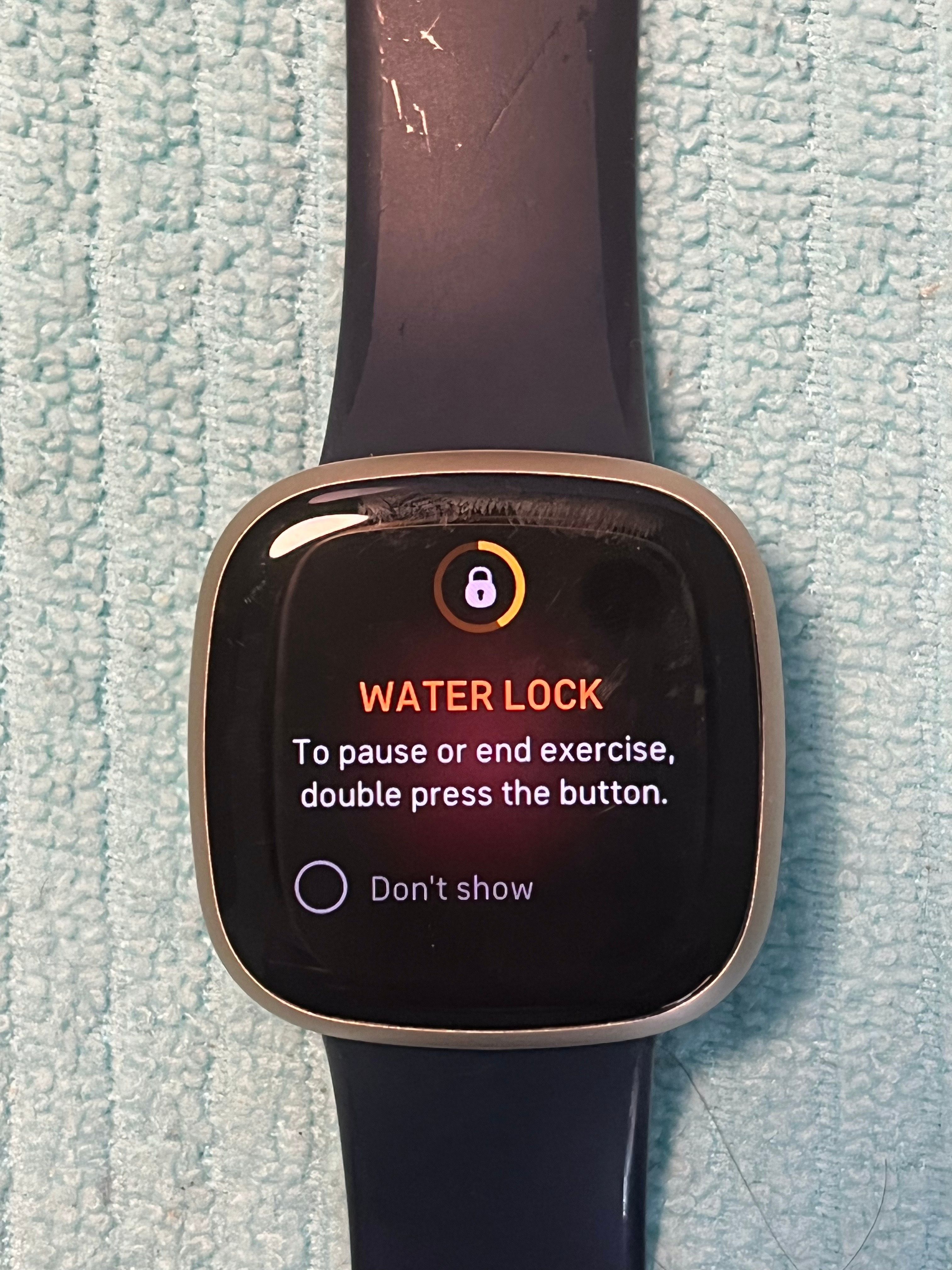 Solved: Versa 3 stuck on water lock - Fitbit Community