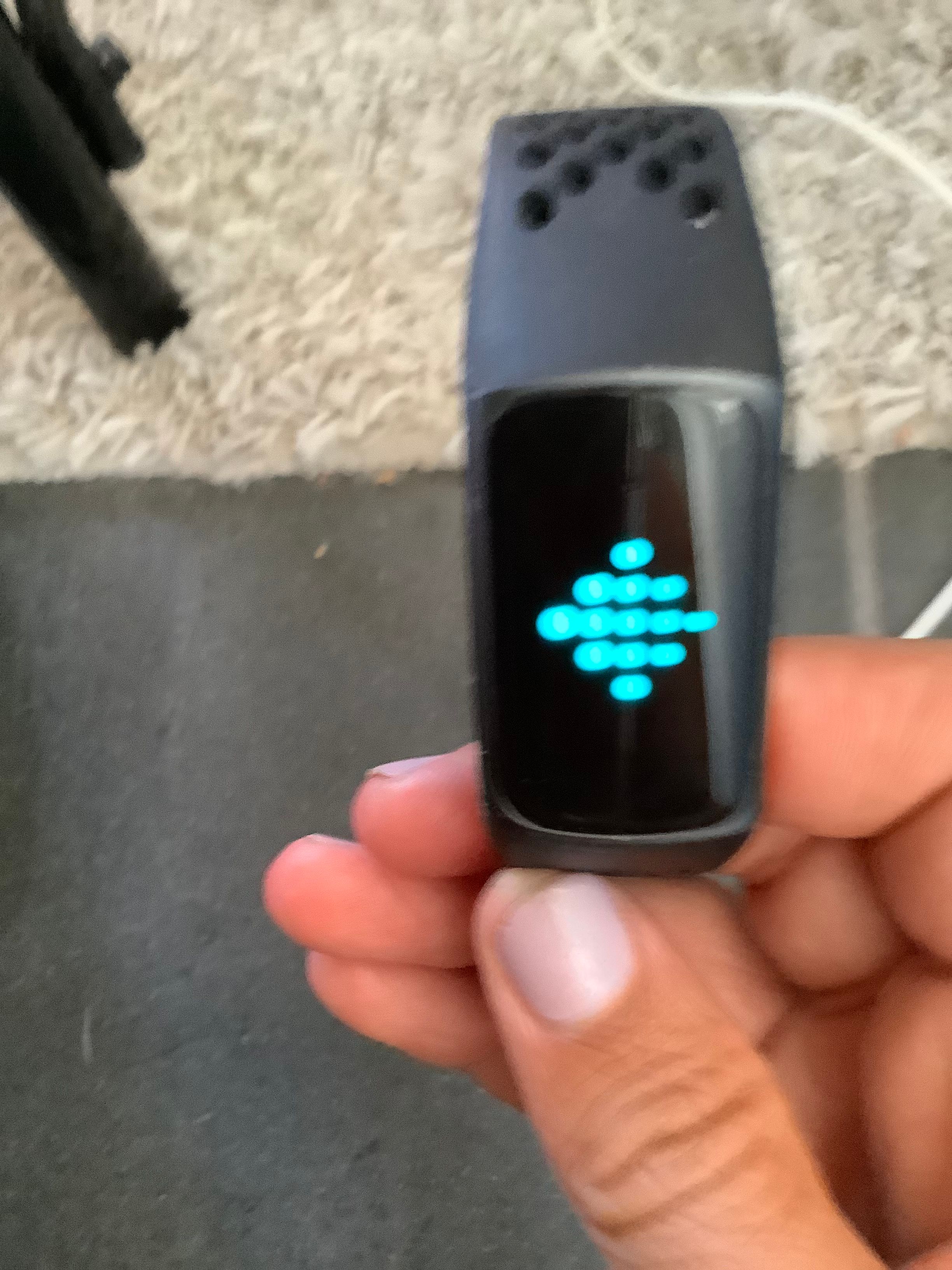 Display on discount fitbit not working