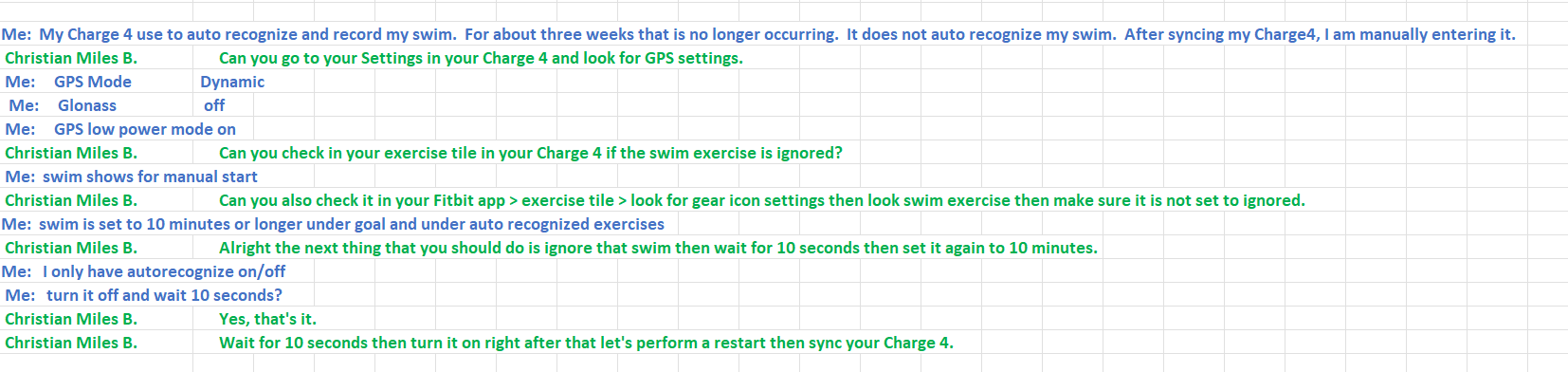 Charge 4 swim online tracking