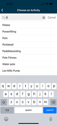 My Categorize Exercise list