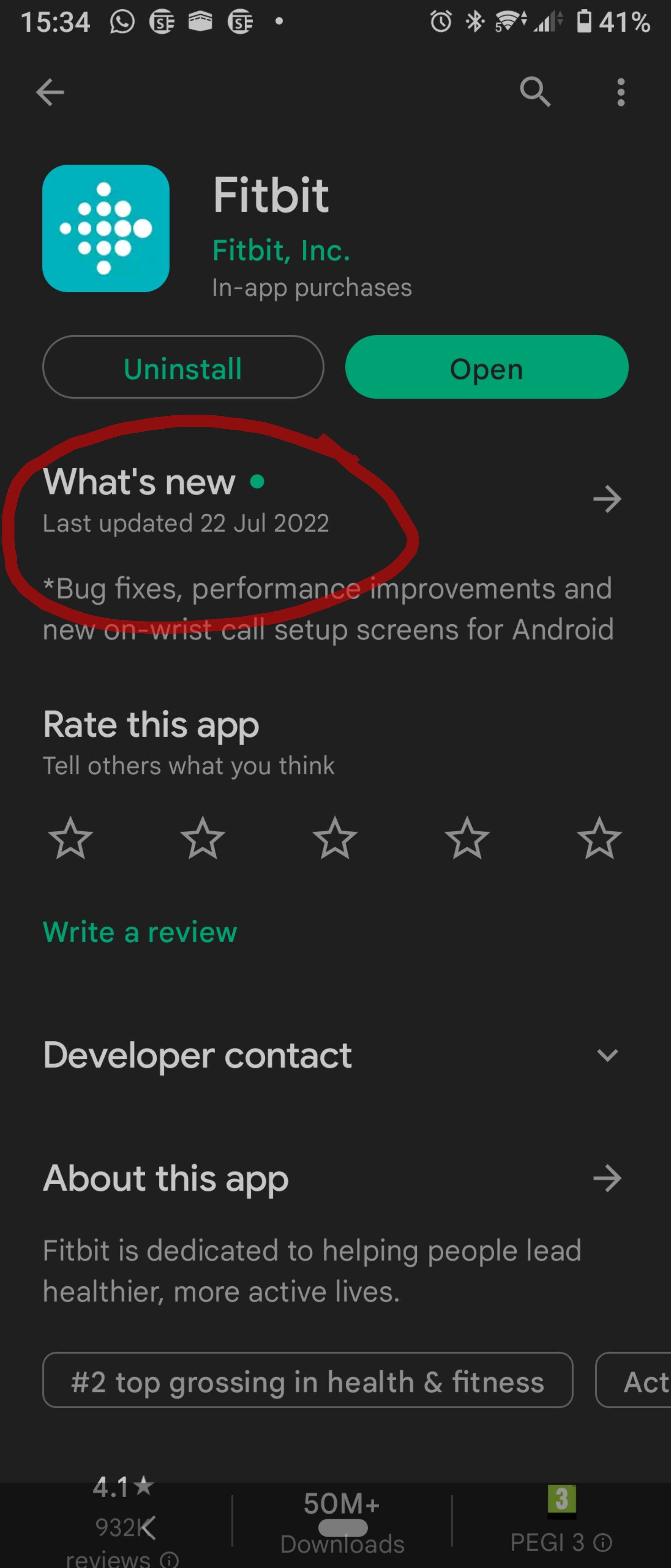 fitbit android