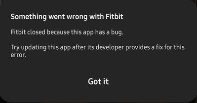 Solved Fitbit app crashes when attempting to log custom f