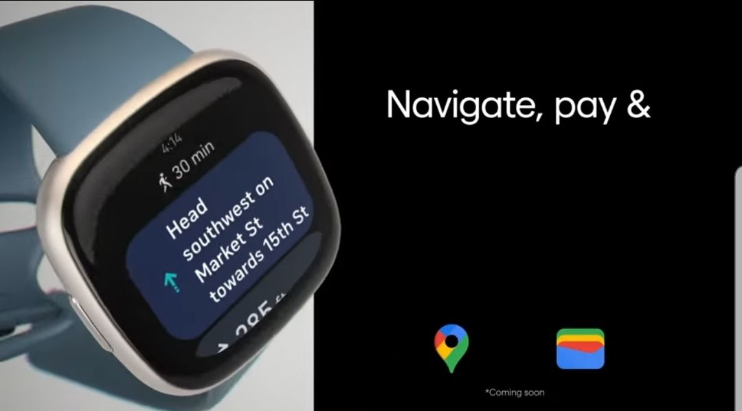 Google maps cheap fitbit versa