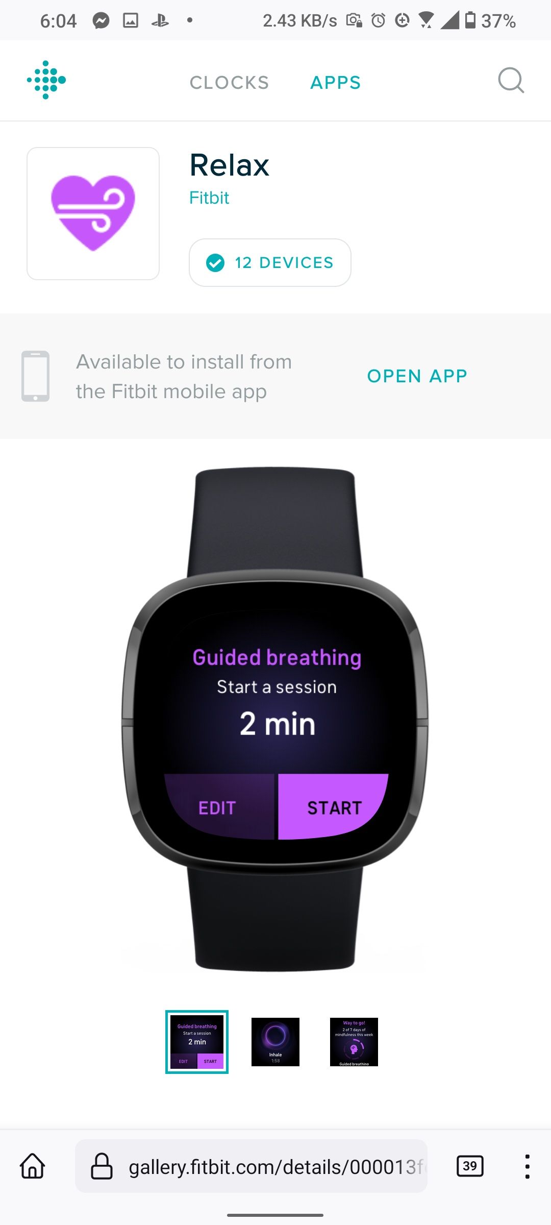 Bring the Relax app to Charge 5 Fitbit Community