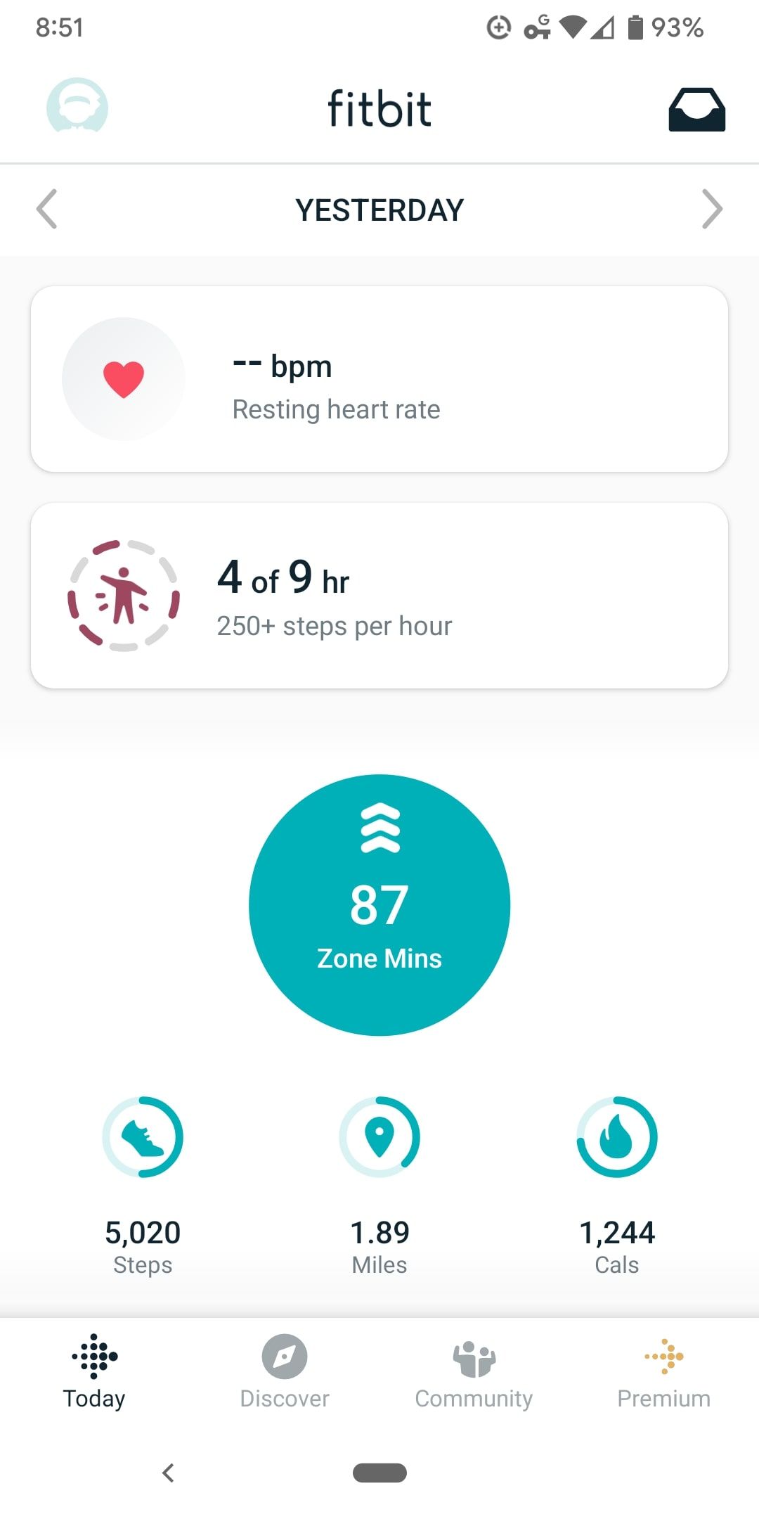 Fitbit with cheap heart rate alarm