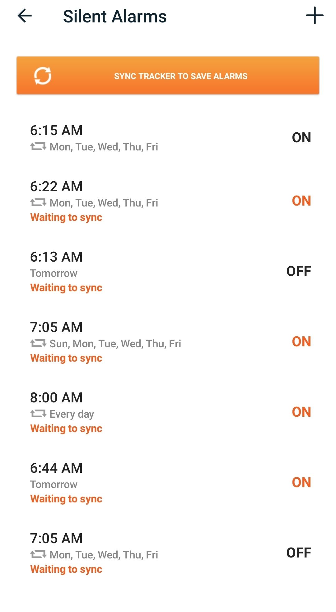 Solved Alarms won’t sync on Inspire Page 4 Fitbit Community