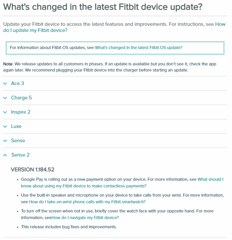 Sense 2 Firmware Update 1.184.52 Page 2 Fitbit Community