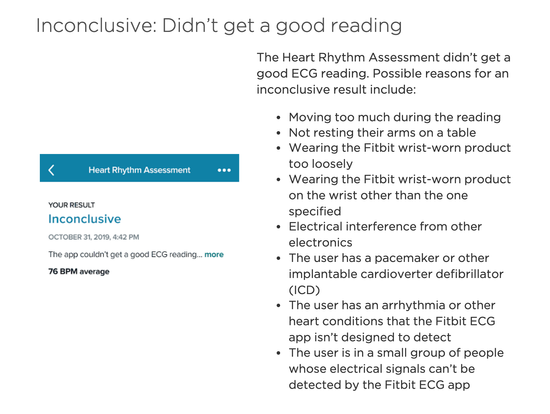 Fitbit ECG App Clinician's Guide