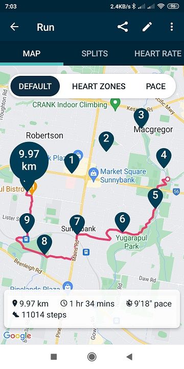 Incomplete RUN map on Android app but no issue on Page 2 Fitbit Community