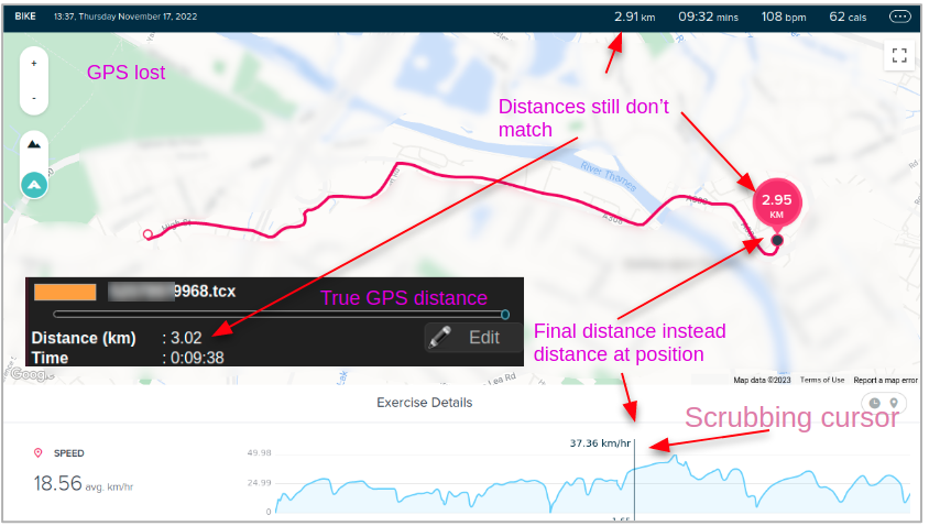 Fitbit track biking online distance