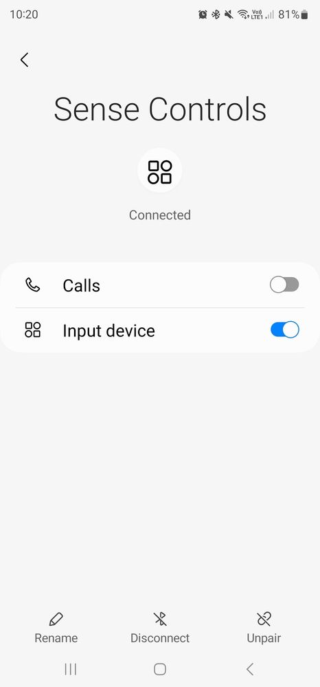 does not always show connected to input device