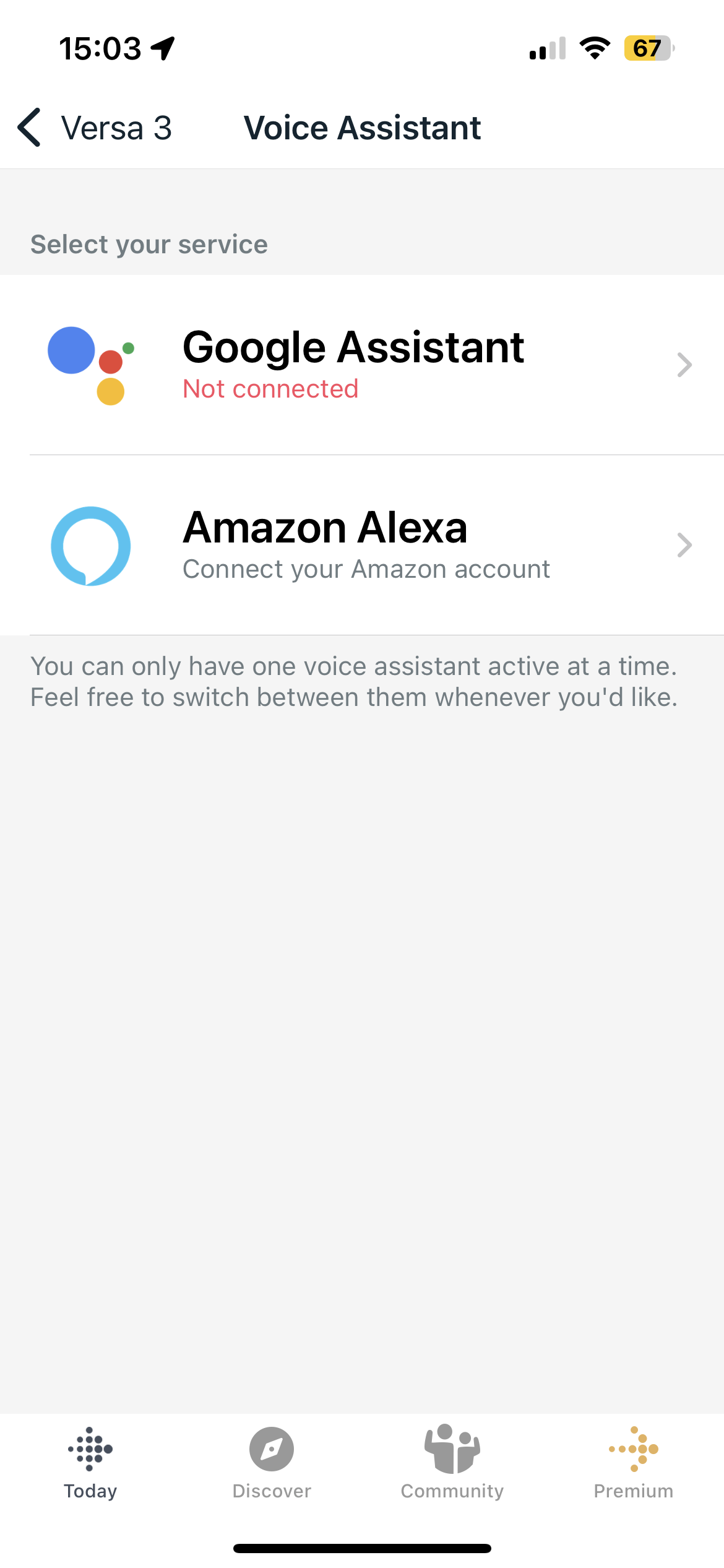 Google assistant 2024 on versa 3