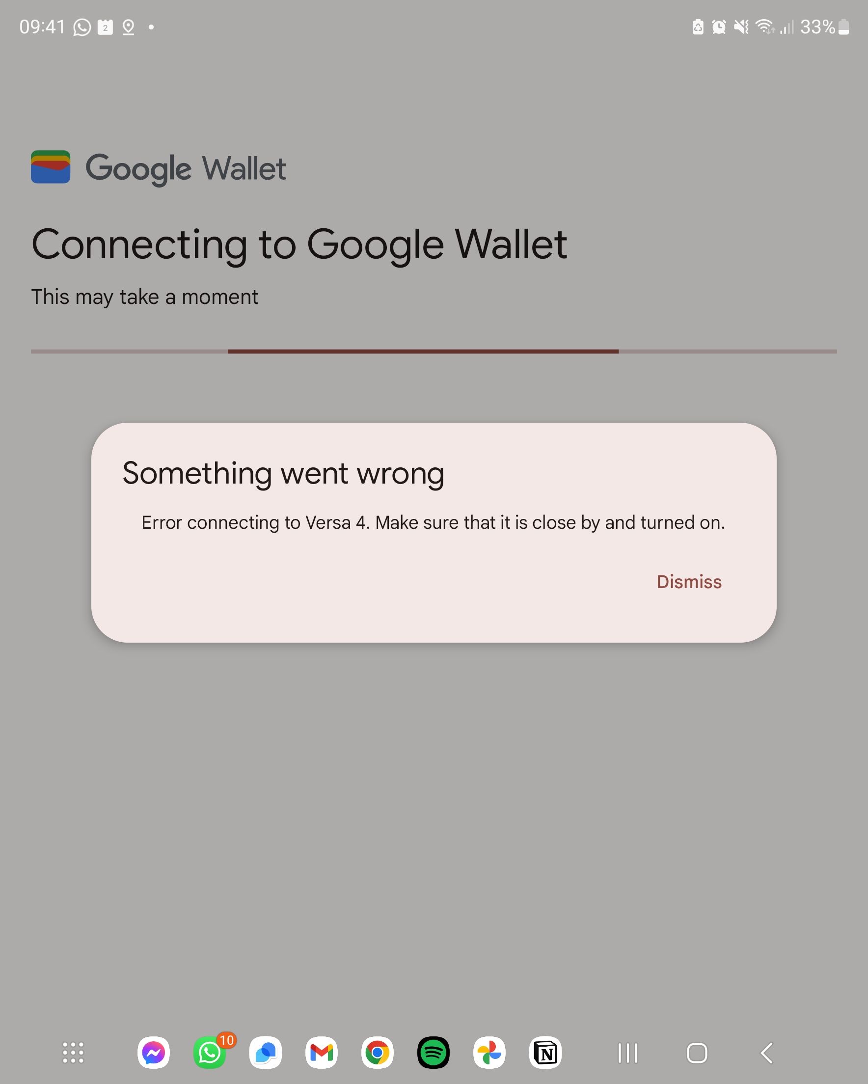 Can t connect to Google Wallet on Versa 4 Fitbit Community