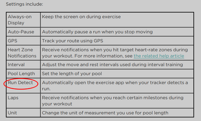 Fitbit run detect new arrivals