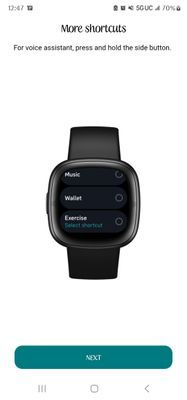 Sense controls online fitbit