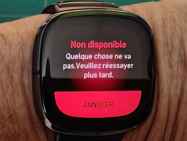 Ma montre fitbit best sale ne se connecte pas