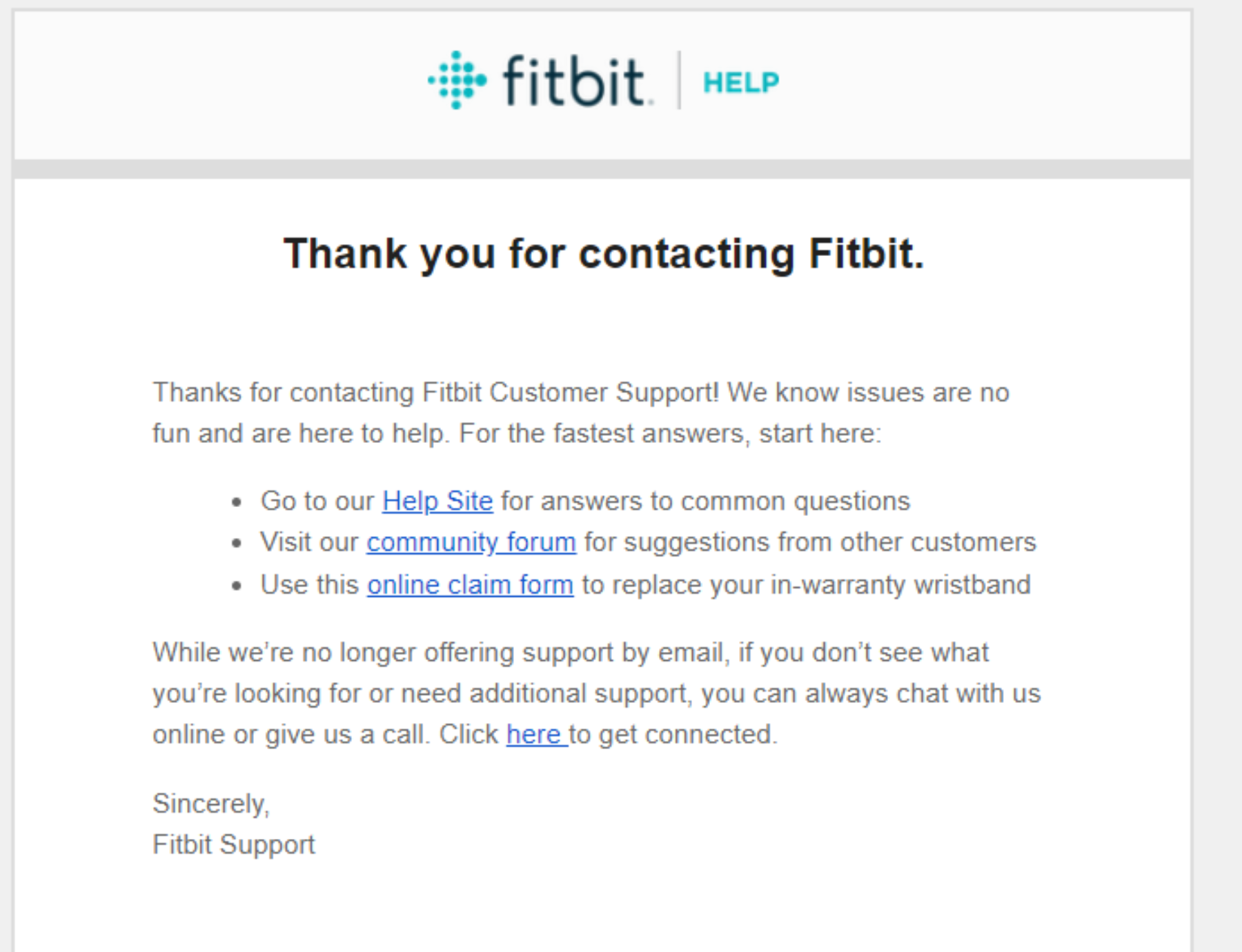 Fitbit help discount