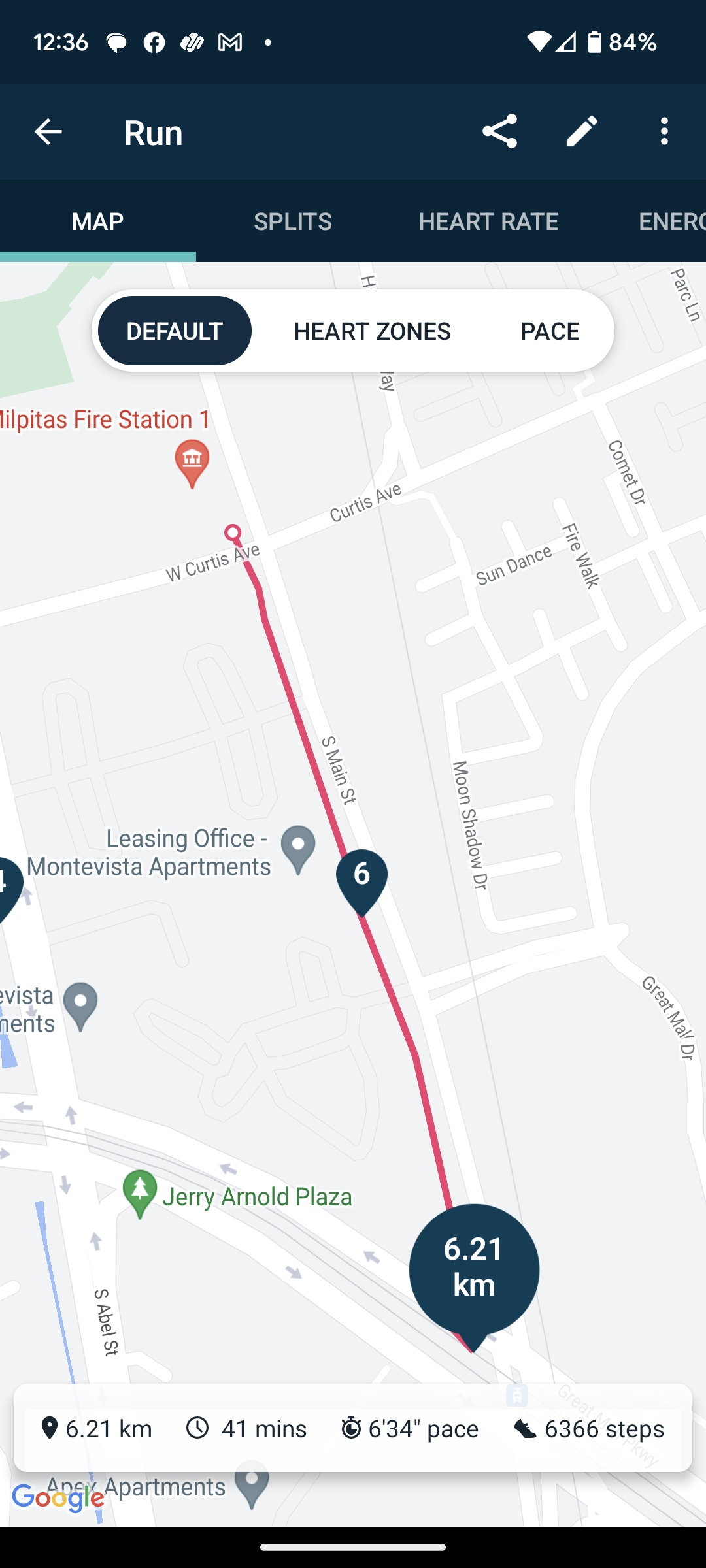 Solved Partial running map Fitbit Community