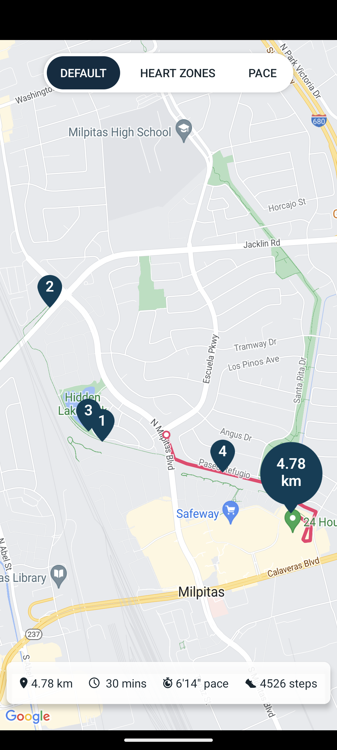 Solved Partial running map Fitbit Community