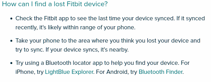 Locate fitbit best sale with phone