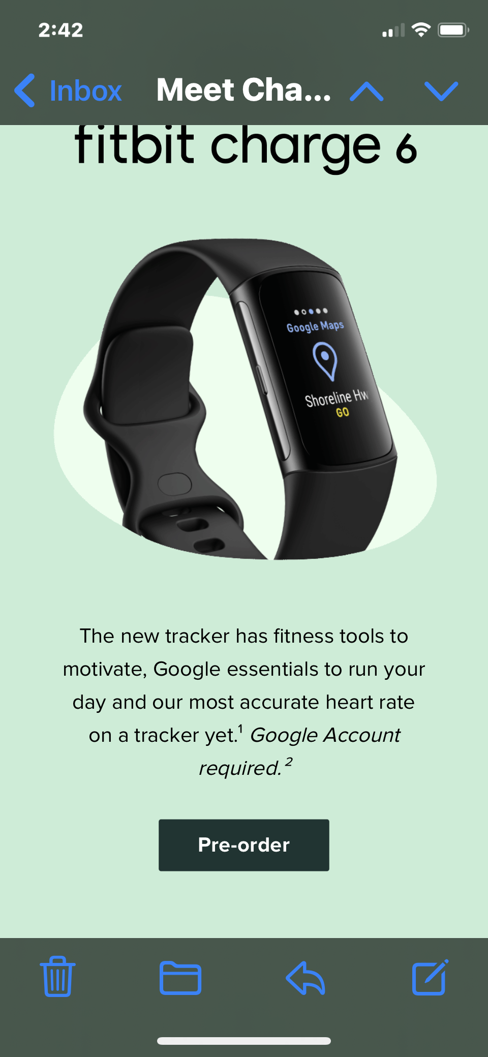 Fitbit charge 4 google maps hot sale