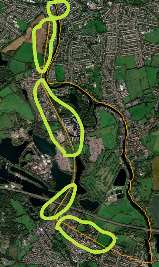 green areas are when GPS got lost
