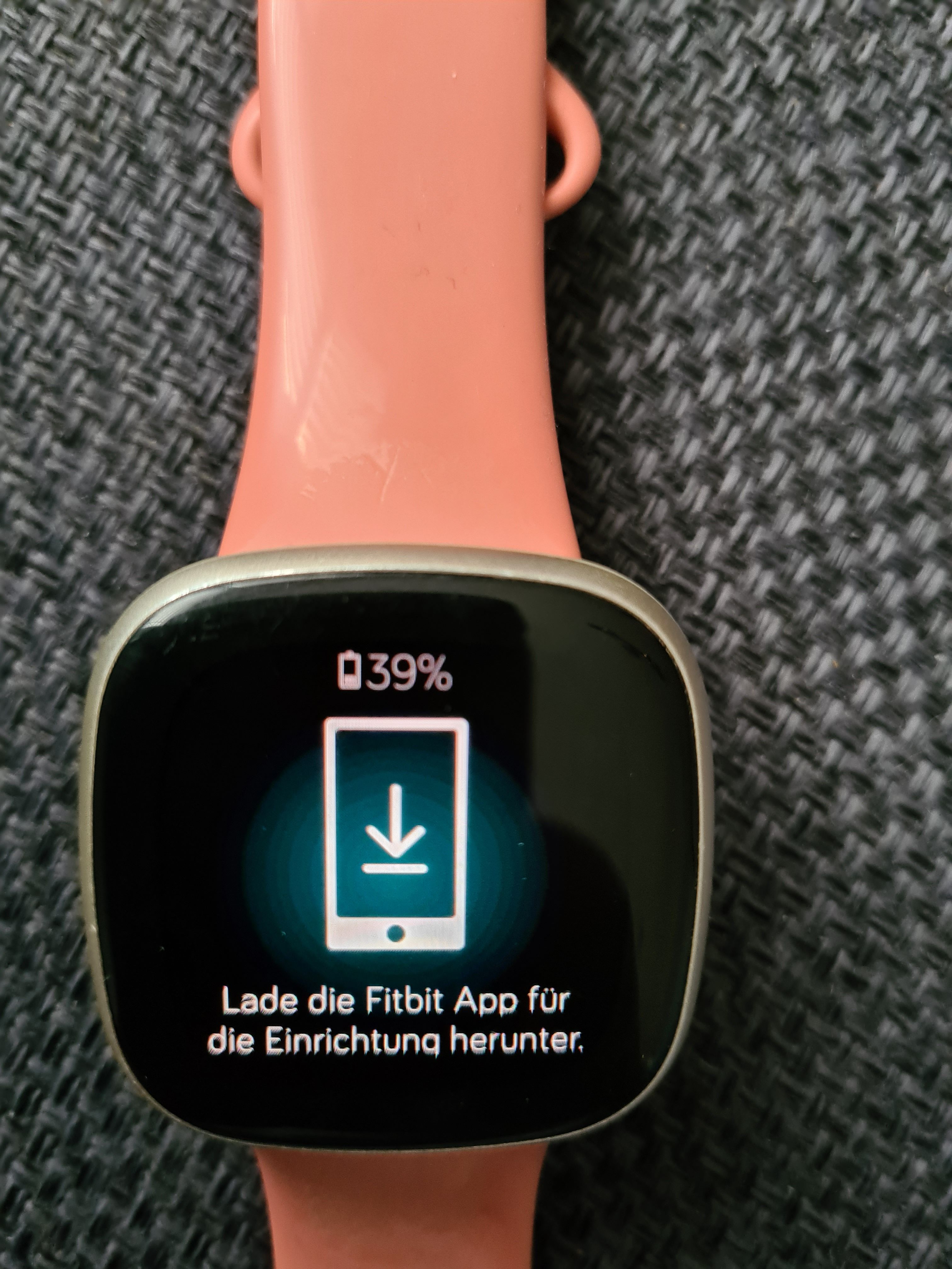 Gel st Fitbit Versa 3 zeigt nur noch