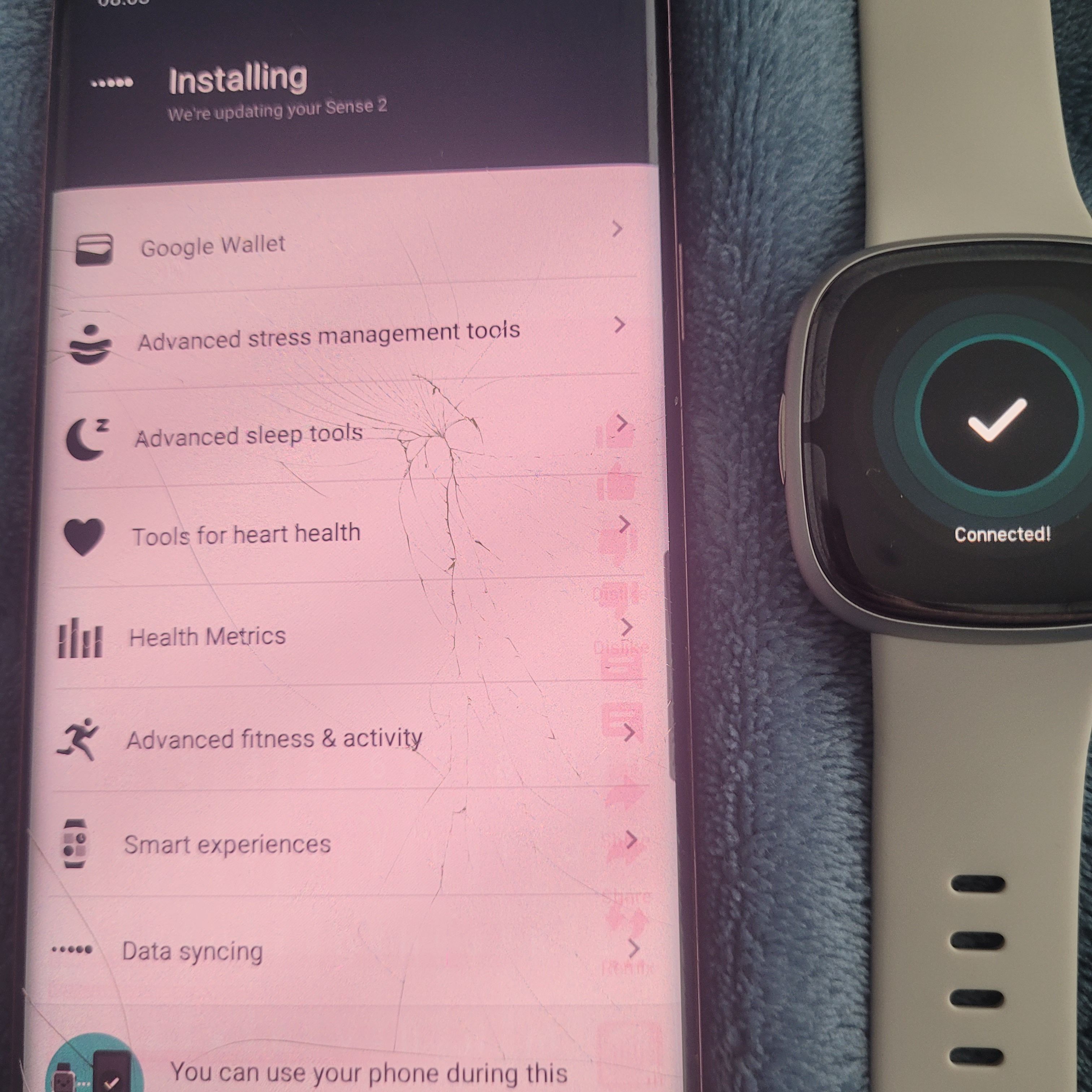 Fitbit sense will online not sync