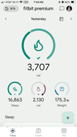 Previous day showing over meter on food.