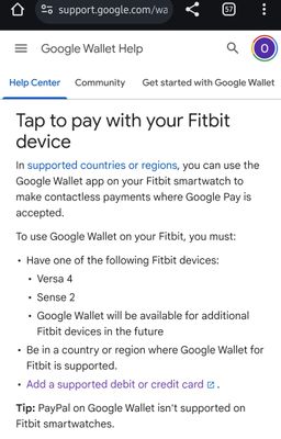 Google pay fitbit online versa 2