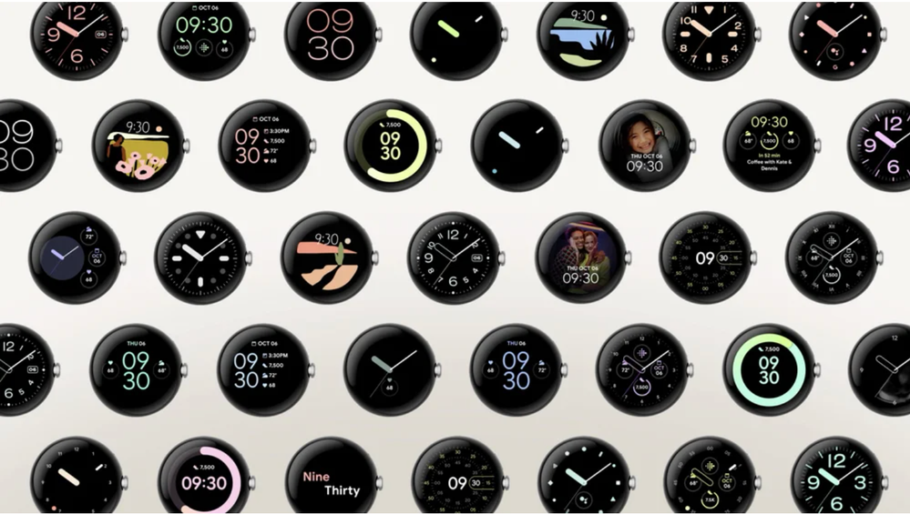 Switch up your day-to-day look with a family of 19 customisable watch faces to choose from.