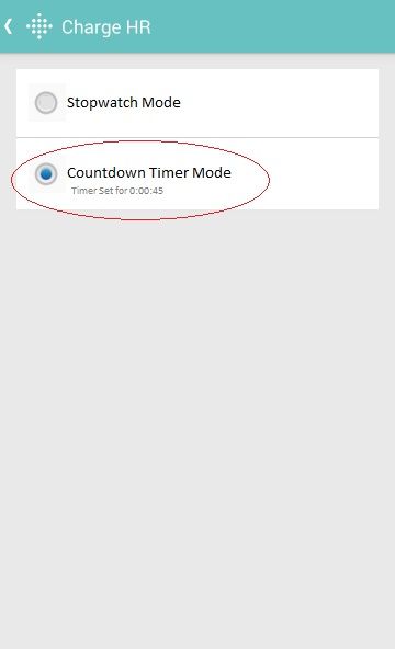 Countdown timer Mode Fitbit Community