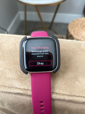 Versa 2 won t charge Fitbit Community