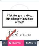 Changing Goals on Dashboard