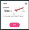 Changing Goals on Dashboard 2