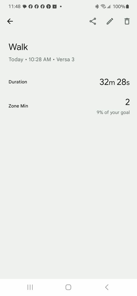 Now if I tap on indivisual exercise, it only shows Duration and Zone minutes. Gone are the calories burned for that specific exercise!