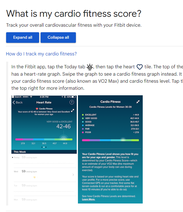 Fitbit heart health score sale