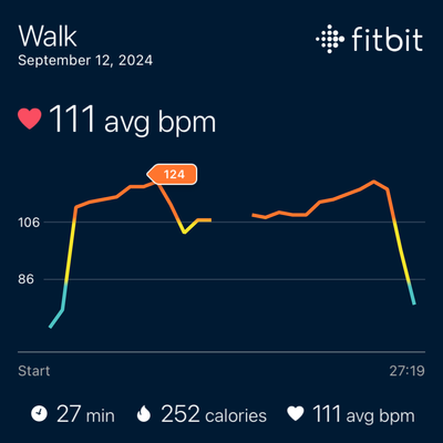 Here's a 27:19 walk.