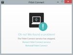 Fitbit Connect Error