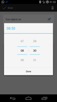 alarm time picker
