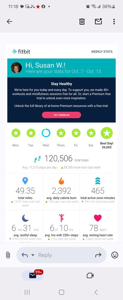 Steps from the email - which are correct