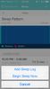 Screen shot of sleep log