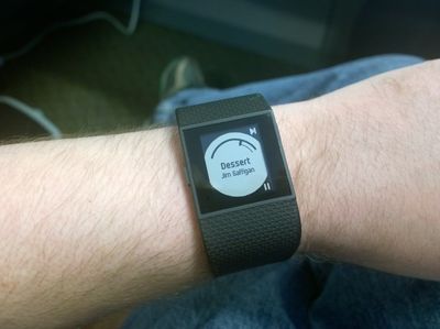 Music control with my Surge - Fitbit 