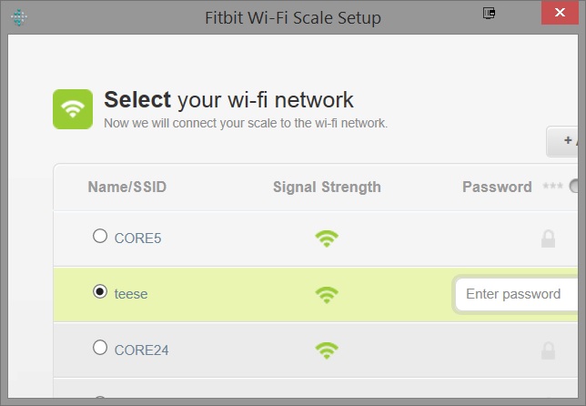 connect fitbit aria to new wifi